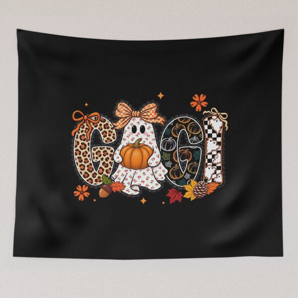 Aperçu de l'œuvre Maman, Mimi, Nana, Gigi preppy pour Halloween créée et vendue par VibePrints42.