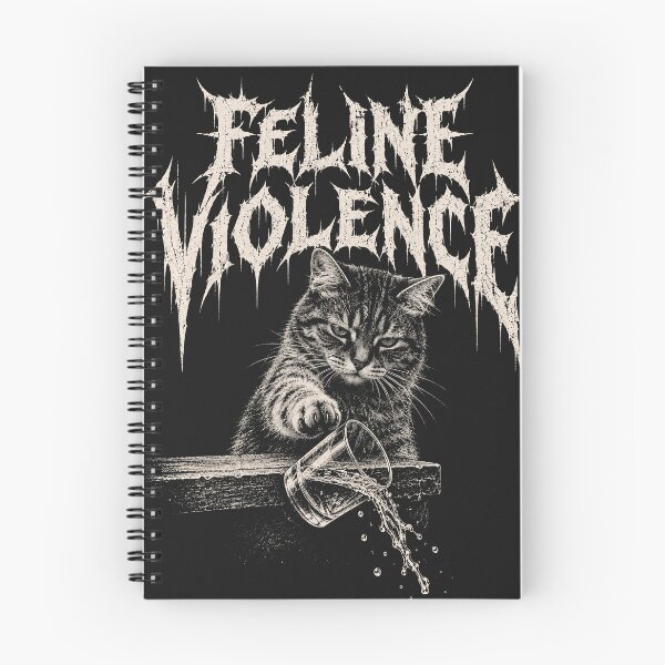 Item preview, Feline Violence – Metal Cat designed and sold by DreamCraze.