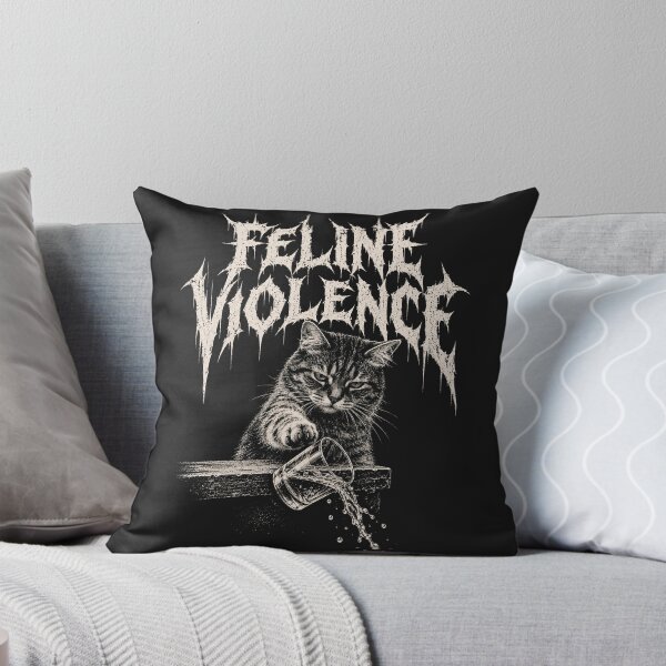 Item preview, Feline Violence – Metal Cat designed and sold by DreamCraze.