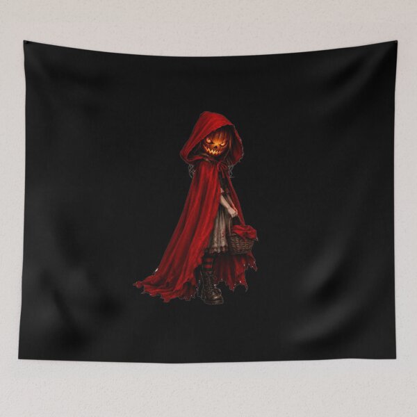 Item preview, Little Red Riding Pumpkin - Dark Fairy Tale Art designed and sold by Addy77shop.
