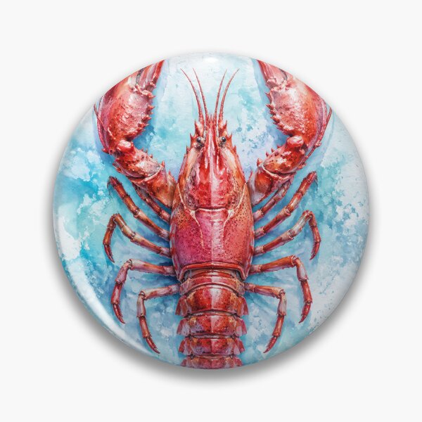 Item preview, Lobster on Ice – Frozen Coastal Elegance designed and sold by LuluLeb.