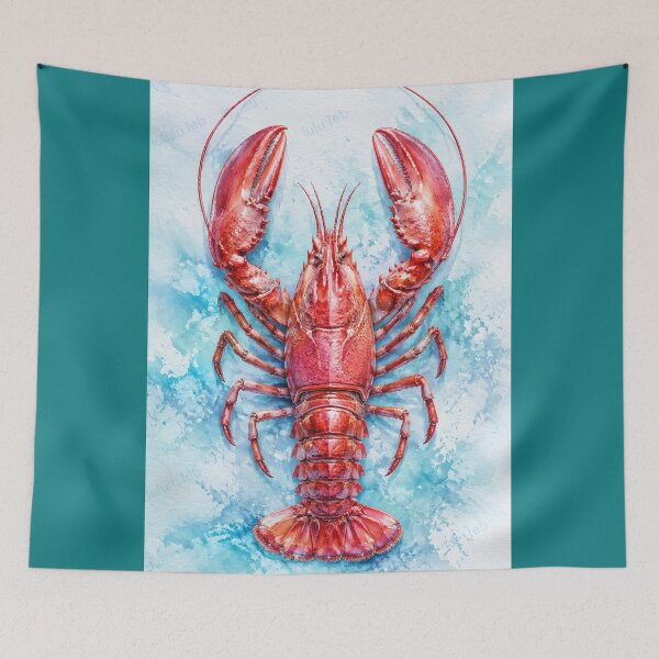 Item preview, Lobster on Ice – Frozen Coastal Elegance designed and sold by LuluLeb.