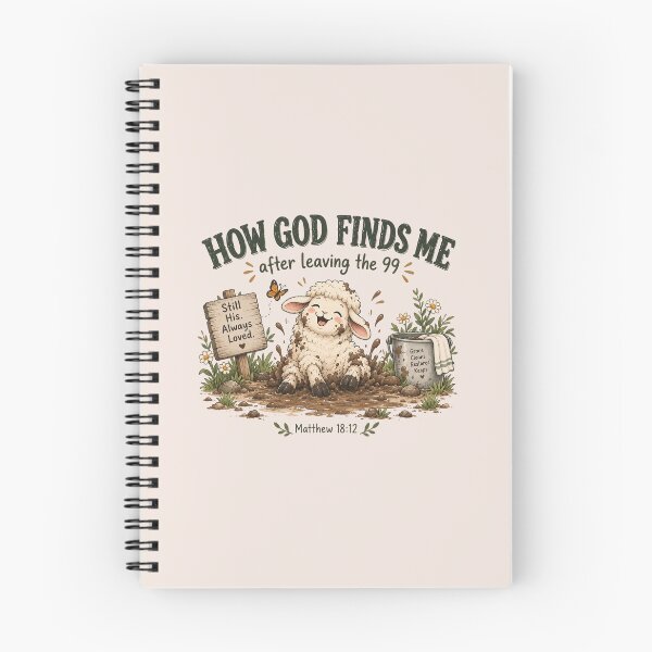 Item preview, Funny Lost Sheep Christian, Matthew 18:12 Bible Verse, Christian Faith Humor, God Finds the Lost, Leaving the 99, Christian Gift, Faith Gift, Bible Lover designed and sold by Quiajia.