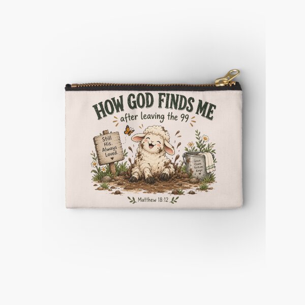 Item preview, Funny Lost Sheep Christian, Matthew 18:12 Bible Verse, Christian Faith Humor, God Finds the Lost, Leaving the 99, Christian Gift, Faith Gift, Bible Lover designed and sold by Quiajia.