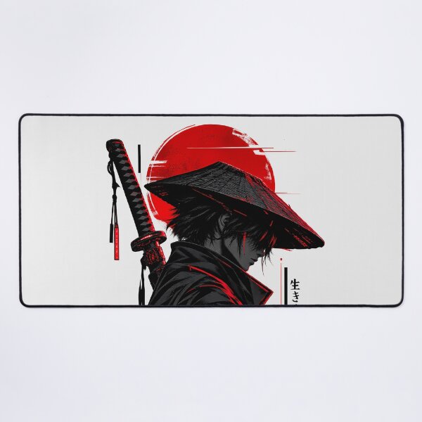 Item preview, Cyberpunk Ronin Red Moon designed and sold by Ekracreatives.