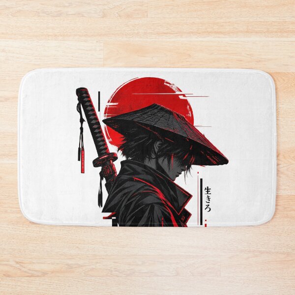 Item preview, Cyberpunk Ronin Red Moon designed and sold by Ekracreatives.