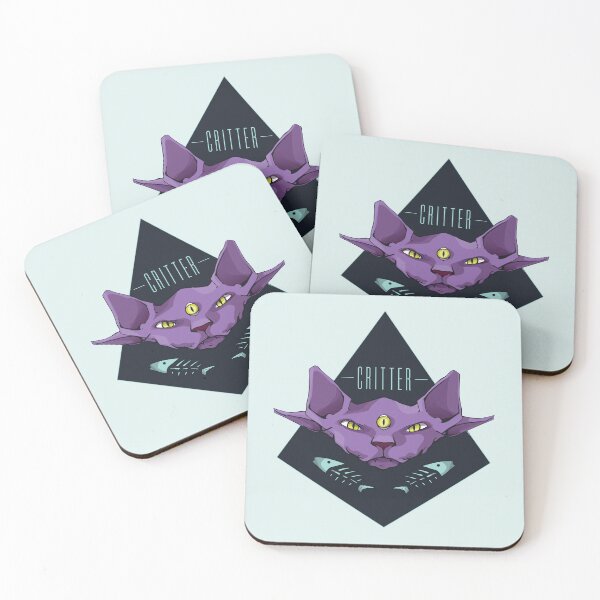Item preview, Critter Cat - Lil Mutant Sphynx in Purple designed and sold by DesignsbyLKW.