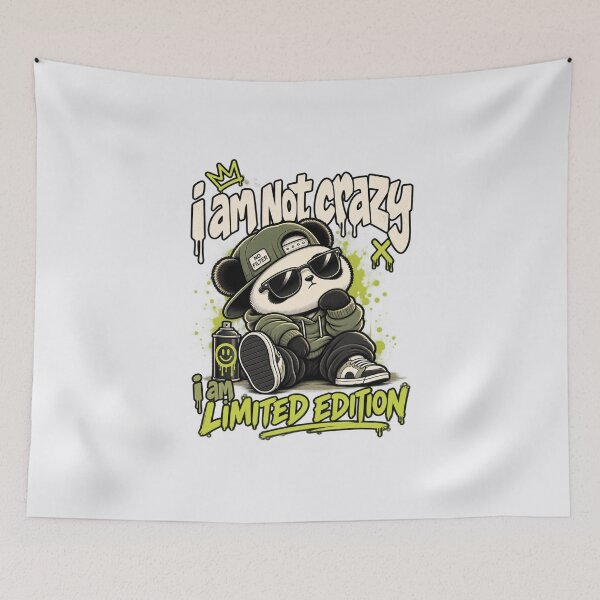 Item preview, Not Crazy Limited Edition Streetwear Panda designed and sold by NookMerch97 .