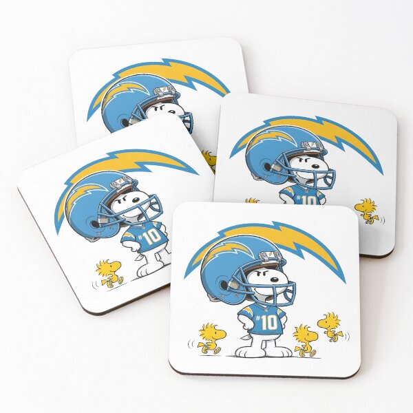 Item preview, Snoopy And Woodstock Los Angeles Chargers Football Fan Game Day designed and sold by DamianRoy88.