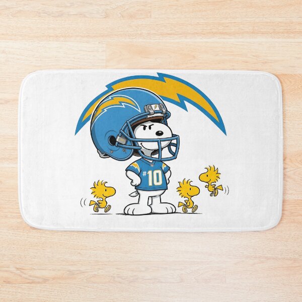 Item preview, Snoopy And Woodstock Los Angeles Chargers Football Fan Game Day designed and sold by DamianRoy88.