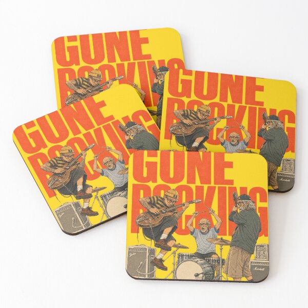 Item preview, Gone Rocking Be Back Later - Funny Old Man Rock Band Illustration designed and sold by BRTHRCNK01.
