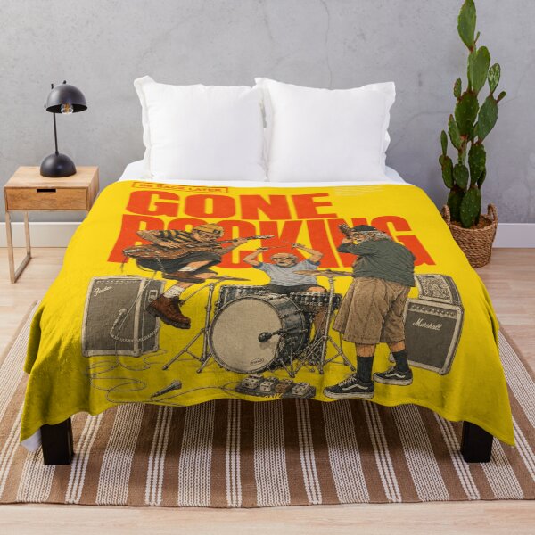 Item preview, Gone Rocking Be Back Later - Funny Old Man Rock Band Illustration designed and sold by BRTHRCNK01.