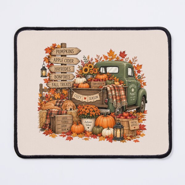 Item preview, Vintage Fall Pumpkin Truck, Cozy Autumn, Rustic Fall, Thanksgiving, Pumpkin Patch, Harvest Season, Cute Fall Gift, Autumn Lover designed and sold by Quiajia.