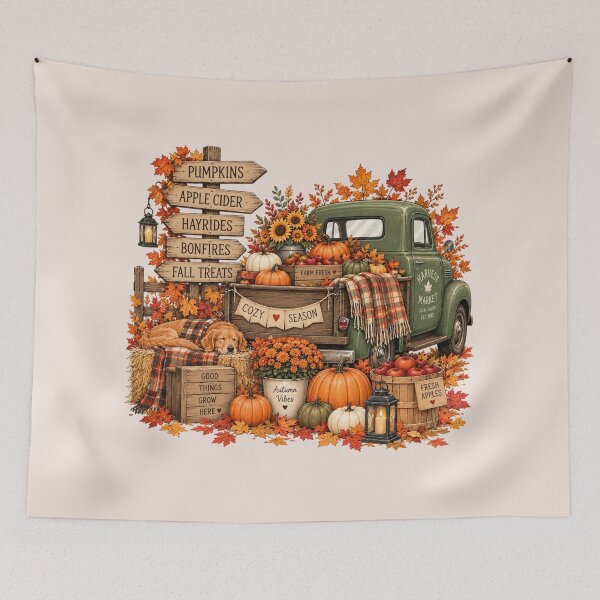 Item preview, Vintage Fall Pumpkin Truck, Cozy Autumn, Rustic Fall, Thanksgiving, Pumpkin Patch, Harvest Season, Cute Fall Gift, Autumn Lover designed and sold by Quiajia.