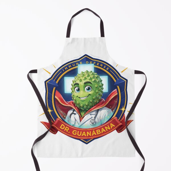 Item preview, Dr. Guanábana - Immune Defense Superhero Soursop Emblem designed and sold by FrutiToons.
