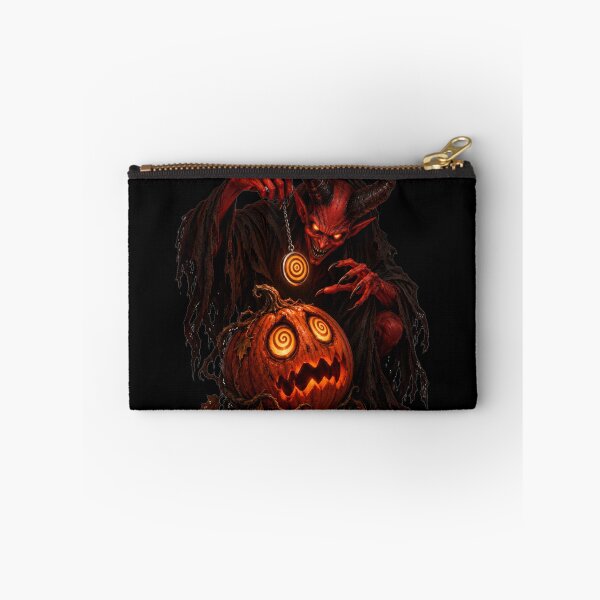 Item preview, Hypnotic Demon and Spooky Pumpkin - Gothic Horror Art designed and sold by Addy77shop.