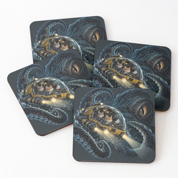 Item preview, Cats vs. Kraken – Deep Sea Adventure designed and sold by DreamCraze.