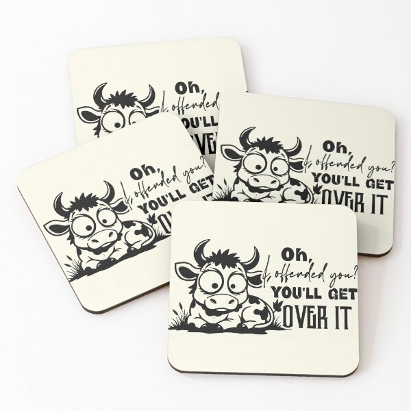 Item preview, Oh I Offended You Funny Sassy Cow designed and sold by NookMerch97 .