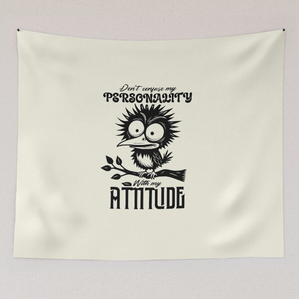 Item preview, Dont Confuse My Personality Sassy Bird designed and sold by NookMerch97 .