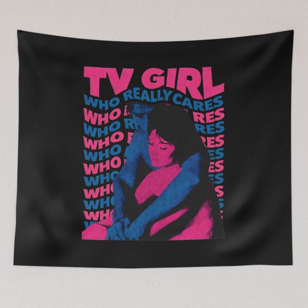 Item preview, TV Girl Who Really Cares Distressed Retro  designed and sold by Sheilaey.
