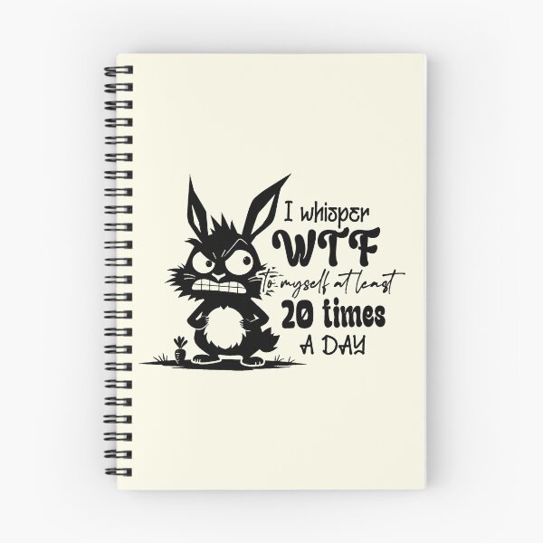 Item preview, Whisper WTF 20 Times A Day Stressed Rabbit designed and sold by NookMerch97 .