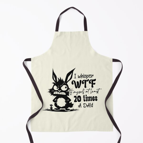 Item preview, Whisper WTF 20 Times A Day Stressed Rabbit designed and sold by NookMerch97 .