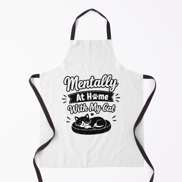 Item preview, Mentally At Home With My Cat Funny Pet Owner Gift designed and sold by GiaoCalonas.