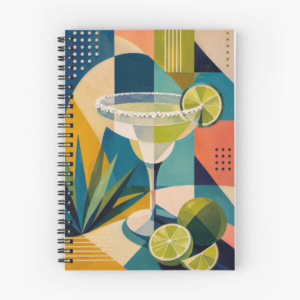 Item preview, Margarita Cubist Painting – Colourful Tropical Cocktail Artwork designed and sold by GalleryKauffeld.