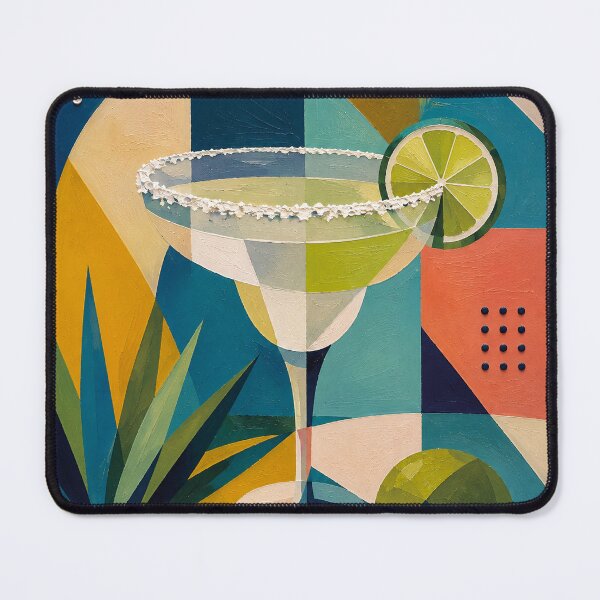 Item preview, Margarita Cubist Painting – Colourful Tropical Cocktail Artwork designed and sold by GalleryKauffeld.