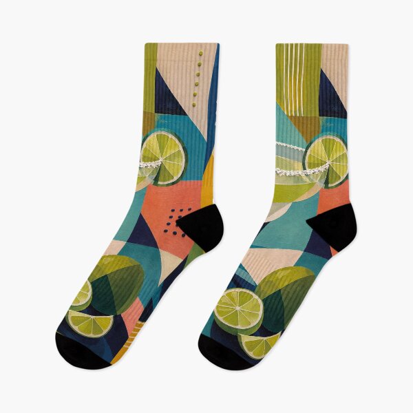Item preview, Margarita Cubist Painting – Colourful Tropical Cocktail Artwork designed and sold by GalleryKauffeld.