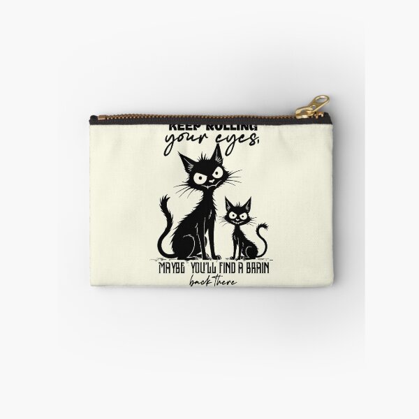 Item preview, Keep Rolling Your Eyes Funny Sassy Black Cat designed and sold by NookMerch97 .