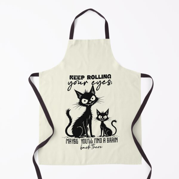Item preview, Keep Rolling Your Eyes Funny Sassy Black Cat designed and sold by NookMerch97 .
