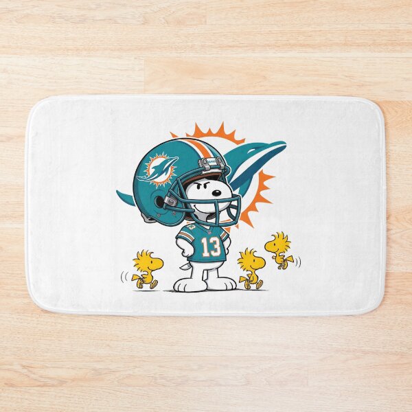Item preview, Snoopy And Woodstock Miami Dolphins Football Fan Game Day designed and sold by DamianRoy88.