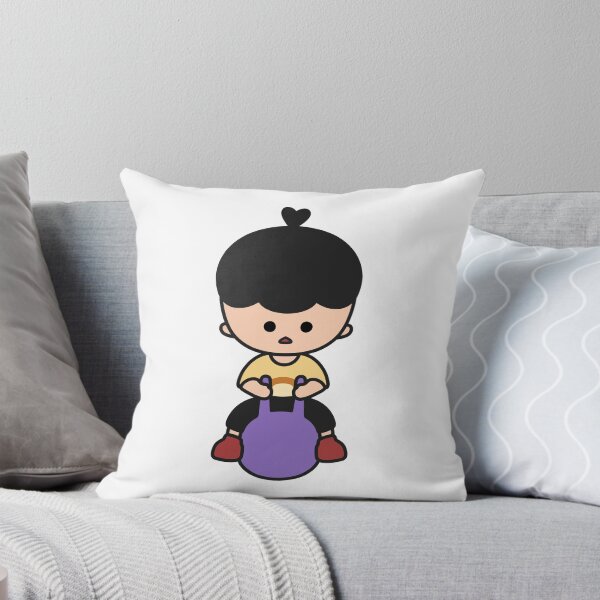 Item preview, Cute Little Boy Riding a Hopper Ball - KURA designed and sold by KURA - Cozy inside.