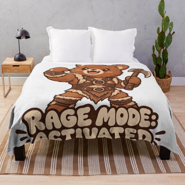 Item preview, Rage Mode Activated Barbarian Bear Cute Kawaii Character designed and sold by Yellowriversss.