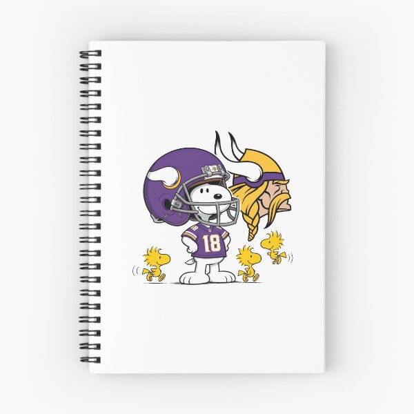 Item preview, Snoopy And Woodstock Minnesota Vikings Football Fan Game Day designed and sold by DamianRoy88.