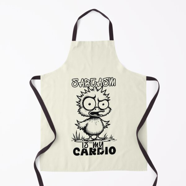 Item preview, Sarcasm Is My Cardio Funny Chick Bird designed and sold by NookMerch97 .