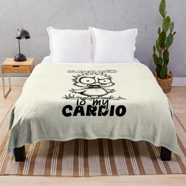 Item preview, Sarcasm Is My Cardio Funny Chick Bird designed and sold by NookMerch97 .
