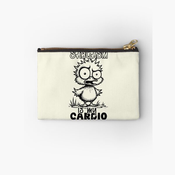 Item preview, Sarcasm Is My Cardio Funny Chick Bird designed and sold by NookMerch97 .