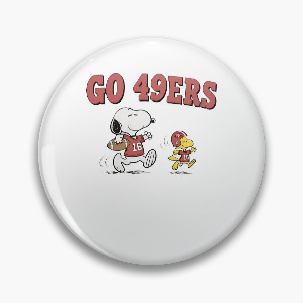 Item preview, Snoopy Woodstock GO 49ERS Football Peanuts designed and sold by fizzstocmathepa.