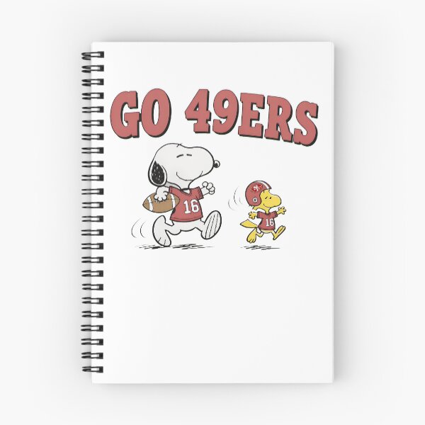 Item preview, Snoopy Woodstock GO 49ERS Football Peanuts designed and sold by fizzstocmathepa.