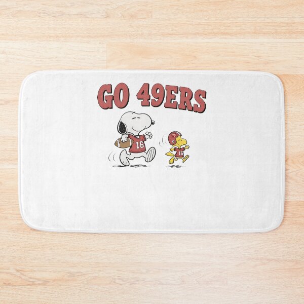 Item preview, Snoopy Woodstock GO 49ERS Football Peanuts designed and sold by fizzstocmathepa.