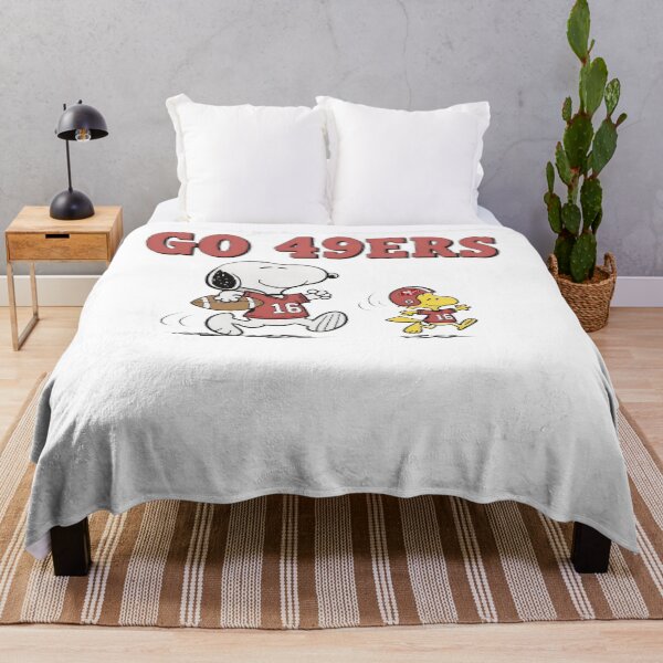 Item preview, Snoopy Woodstock GO 49ERS Football Peanuts designed and sold by fizzstocmathepa.