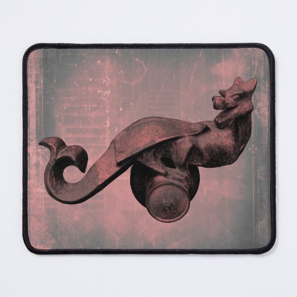 Item preview, Cast Iron Dragon Door Handle Medieval Hardware Red designed and sold by Ghoul Enterprises.