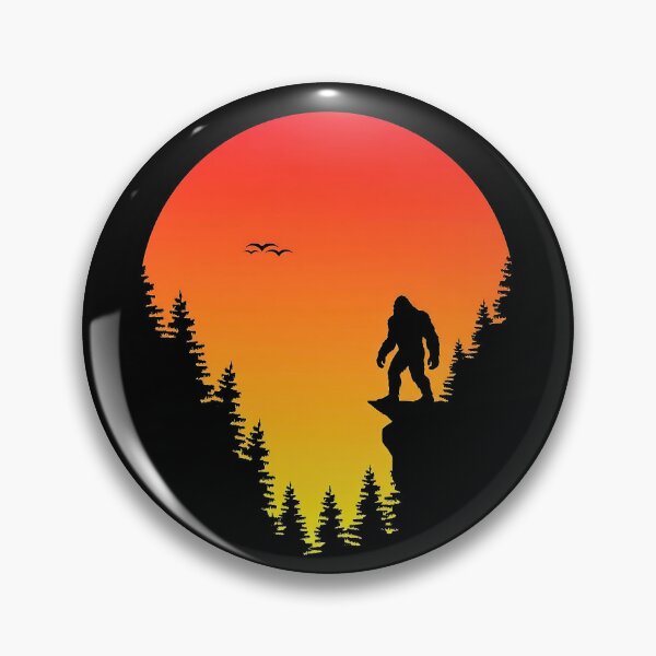 Item preview, Bigfoot Sunset Forest Silhouette – Funny Sasquatch Wilderness Design designed and sold by artworkathome.