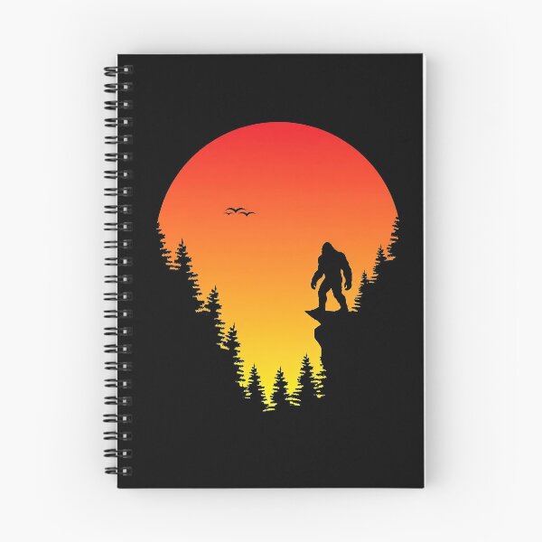 Item preview, Bigfoot Sunset Forest Silhouette – Funny Sasquatch Wilderness Design designed and sold by artworkathome.