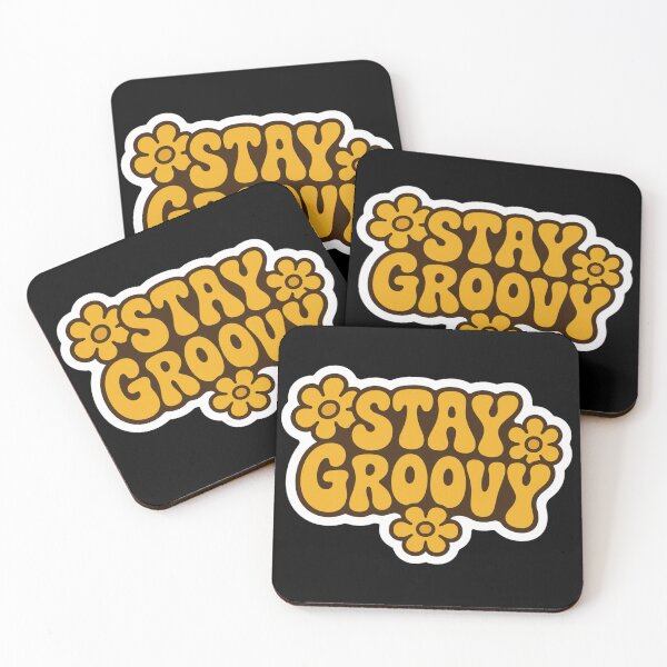 Item preview, Retro Stay Groovy Typography – 70s Vintage Flower Power designed and sold by Vision Crafted.