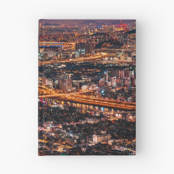 Item preview, Golden Highway Network Across Seoul Nightscape designed and sold by Nightwindow.