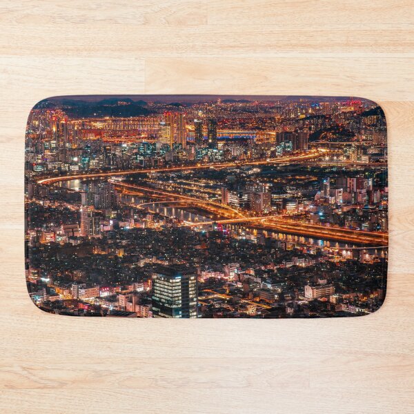 Item preview, Golden Highway Network Across Seoul Nightscape designed and sold by Nightwindow.