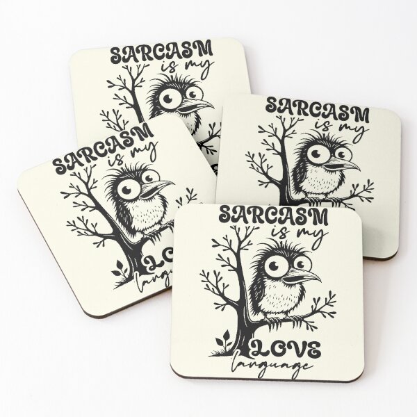 Item preview, Sarcasm Is My Love Language Funny Bird designed and sold by NookMerch97 .